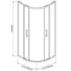 Obrazek Kabina prysznicowa Aura 80x80x190 black