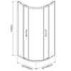 Obrazek Kabina prysznicowa Aura 90x90x190 chrom
