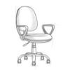 Obrazek Krzesło obrotowe Flint C205 black/chrom