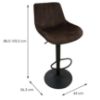 Obrazek Krzesło barowe WY-5193Y Dark Brown 116-27