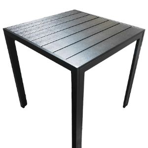 Obrazek Stół Douglas czarny z blatem polywood 70x70 cm