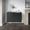 Obrazek Komoda Harmony KSZ97 czarny grafit/marmur black