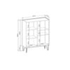 Obrazek Witryna Harmony WT97 czarny grafit/marmur black