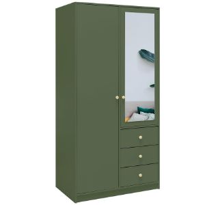 Obrazek Szafa Siena 2 D2 butelkowa zieleń / lustro