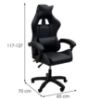 Obrazek Fotel gamingowy Erast 8682 czarny