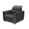 Obrazek Fotel Nixon Lux ciemny popiel