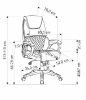 Obrazek Fotel gabinetowy Risco czarny/popielaty