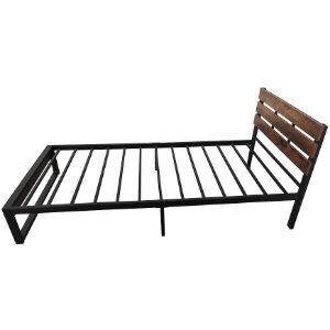 Obrazek Łóżko David 8255 90 czarny/dark vintage wood