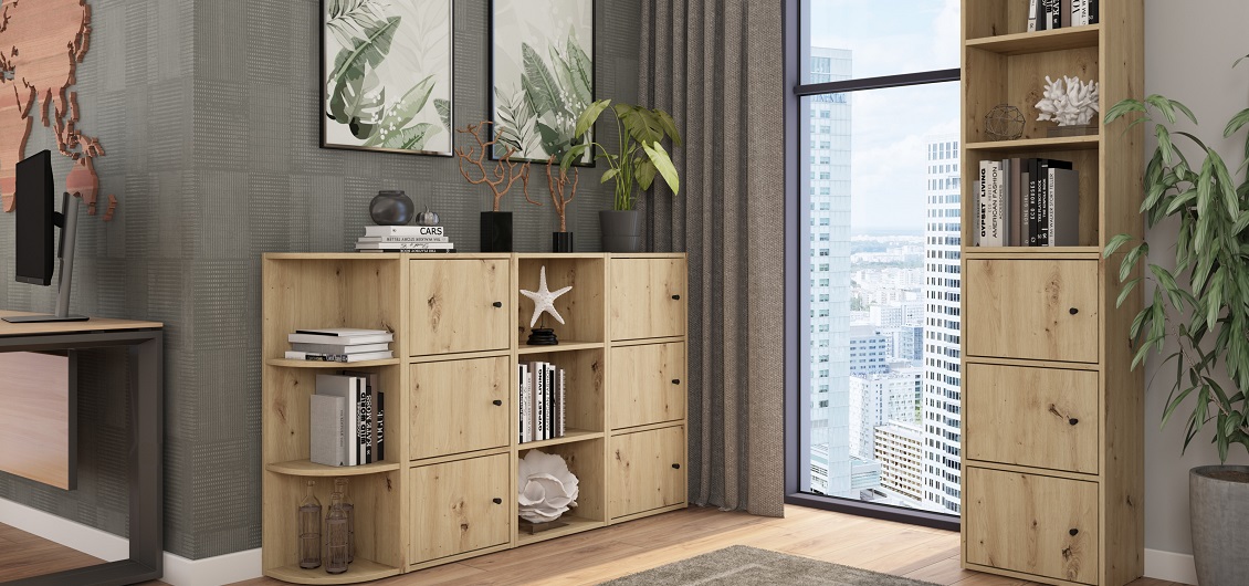 System mebli biurowych Kiki dąb artisan