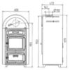 Obrazek Piec stalowy Etna black 9 kW