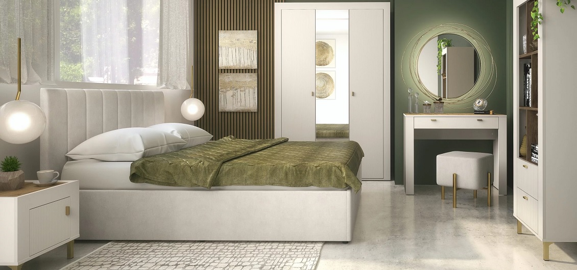 Sypialnia Mossa dąb whisky/cashmere