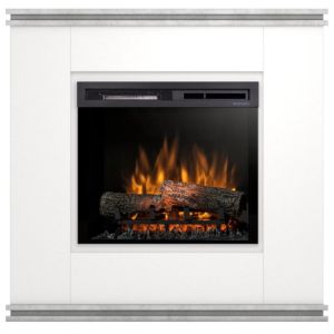 Obrazek Kominek elektryczny Vena 23 biały/beton 