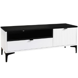 Obrazek Stolik RTV Fabio 1D1S blat czarny