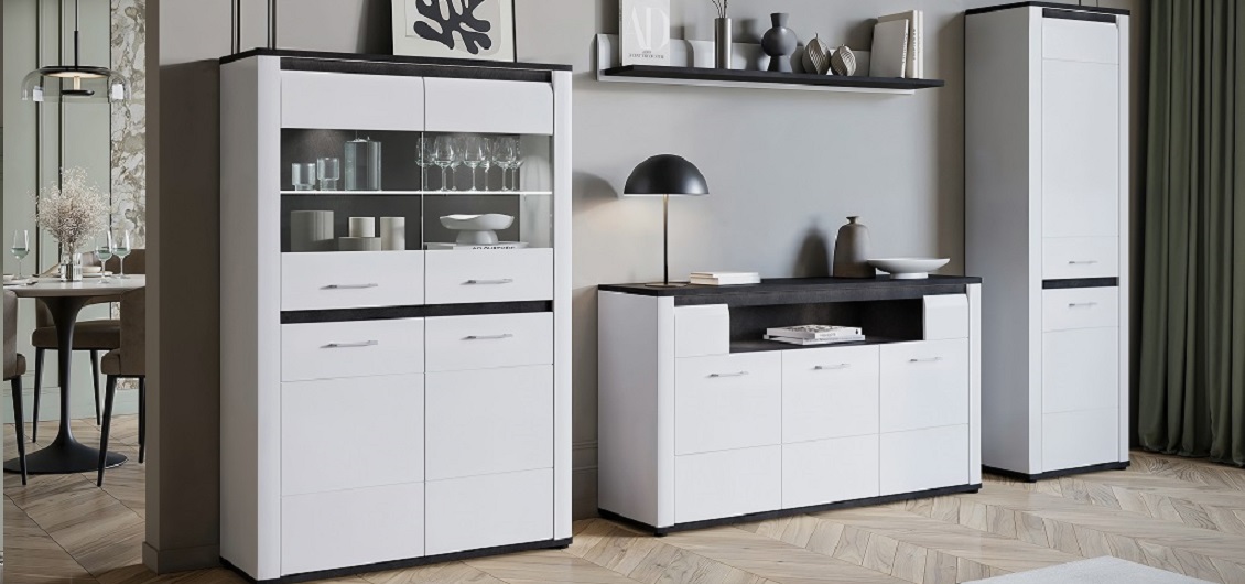 System Alassio biały/biel alpejska matera ciemna