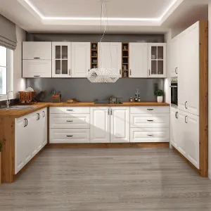 Obrazek Kuchnia narożna Stilo Biały/Artisan 265x300x180 Cm