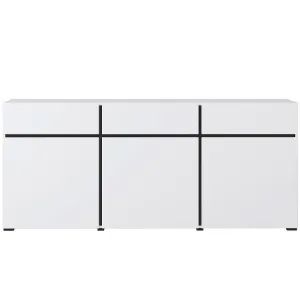 Obrazek Komoda Cross3d3s Biały/Czarny