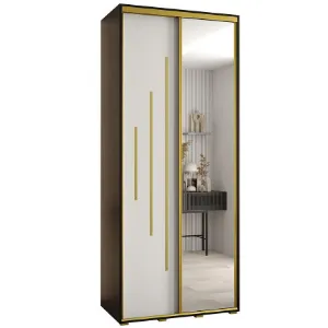 Obrazek Szafa 45 Canaris 13 120 czarny/biały/gold