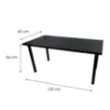 Obrazek Biurko Gamingowe Low Czarne 120x60x1.8 Model 0