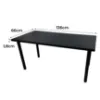 Obrazek Biurko Gamingowe Low Czarne 136x66x1.8 Model 0