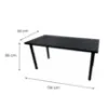 Obrazek Biurko Gamingowe Low Czarne 136x66x1.8 Model 0
