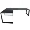 Obrazek Biurko Gamingowe Narożne Loft Top Czarne 180x120x2.8 Model 0