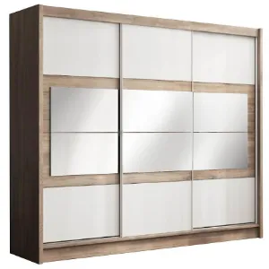 Obrazek Szafa Salwador 250 cm country grey/biały