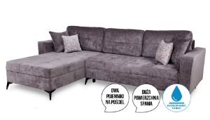 Obrazek Narożnik rozkładany Foster Lux szary