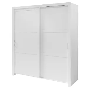 Obrazek Szafa Frama 185 biała uchwyt srebrny