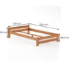 Obrazek Łóżko sosna LK099–120x200 kol olcha