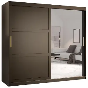 Obrazek Szafa Amiro 2 200 czarny/czarny