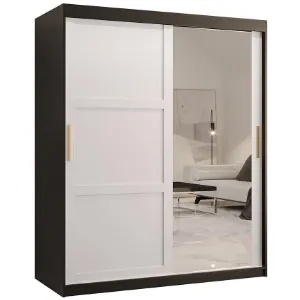 Obrazek Szafa Amiro 2 150 czarny/biały