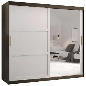 Obrazek Szafa Amiro 2 200 czarny/biały