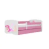 Obrazek Łóżko Dziecięce Babydreams+Sz+M Różowe 80x160 Wróżka 2