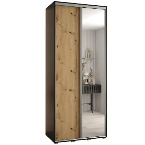 Obrazek Szafa 45 Canaris 3 130 czarny/artisan/silver