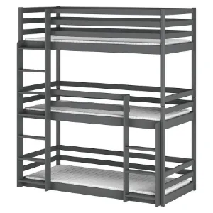 Obrazek Łóżko Piętrowe Ted 90x200 graphite