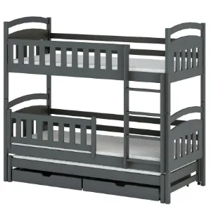 Obrazek Łóżko Piętrowe Blanka 90x200 graphite