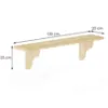 Obrazek Półka Sosna PK120-100x25x20 surowy