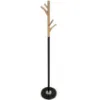 Obrazek Wieszak metalowy 9463 Wooden czarny/naturalny