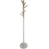 Obrazek Wieszak metalowy 9464 Wooden biały/naturalny