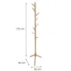 Obrazek Wieszak drewniany 9462 Wooden naturalny
