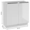Obrazek Szafka kuchenna Basti B80 80x84x49 2D1S 4NN biała