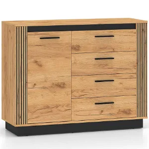 Obrazek Komoda Urso 07 Dąb Craft Złoty/Czarny