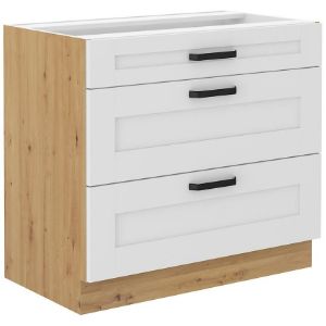 Obrazek Szafka kuchenna LUNA biały mat/artisan 80d 3s bb