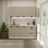 Obrazek Kuchnia Luna Claygrey/Biały 180cm Bez Blatu