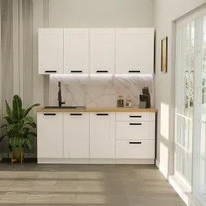 Obrazek Kuchnia Luna Biały/Biały 180cm Bez Blatu