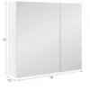 Obrazek Szafka lustrzana Malaga E60 biała 521555