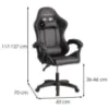 Obrazek Fotel gamingowy Fotyn 8684 czarny/szary
