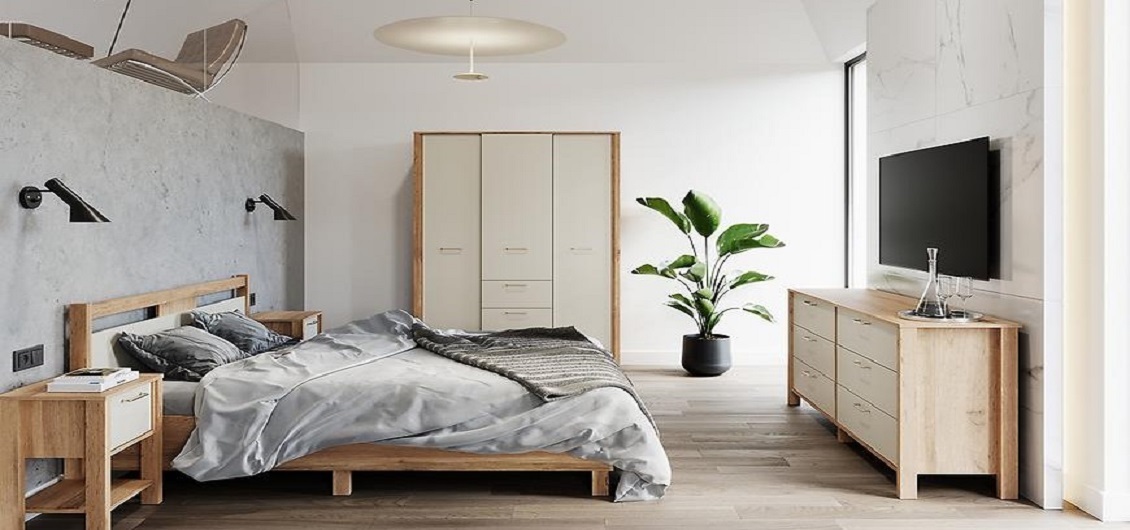 Sypialnia Indygo dąb wotan-beige