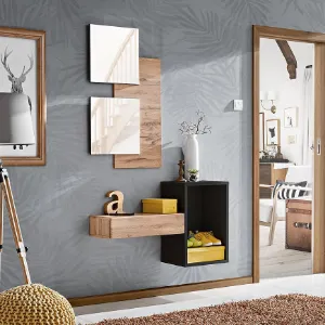 Obrazek Garderoba Easy I WTZ EY1  wotan/czarny