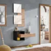 Obrazek Garderoba Easy II WTZ EY2  wotan/czarny